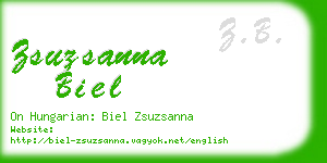 zsuzsanna biel business card